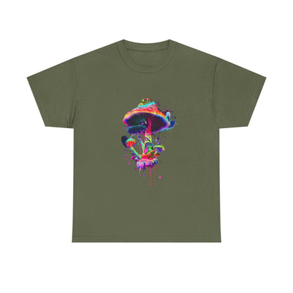 Colorful Psychedelic Mushroom Tee,
