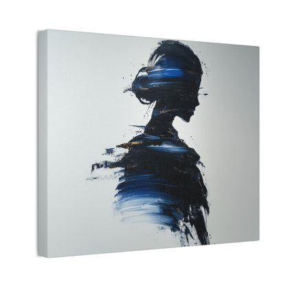 Silhouette of Beauty -Stylish Abstract Canvas Art Print, Modern Home Decor, Wall Art, Chic Living Room Accent, Unique Gift Idea