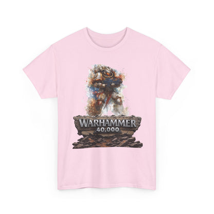 Warhammer 40,000 Graphic Tee — Sci‑Fi Battle Mech Logo T‑Shirt