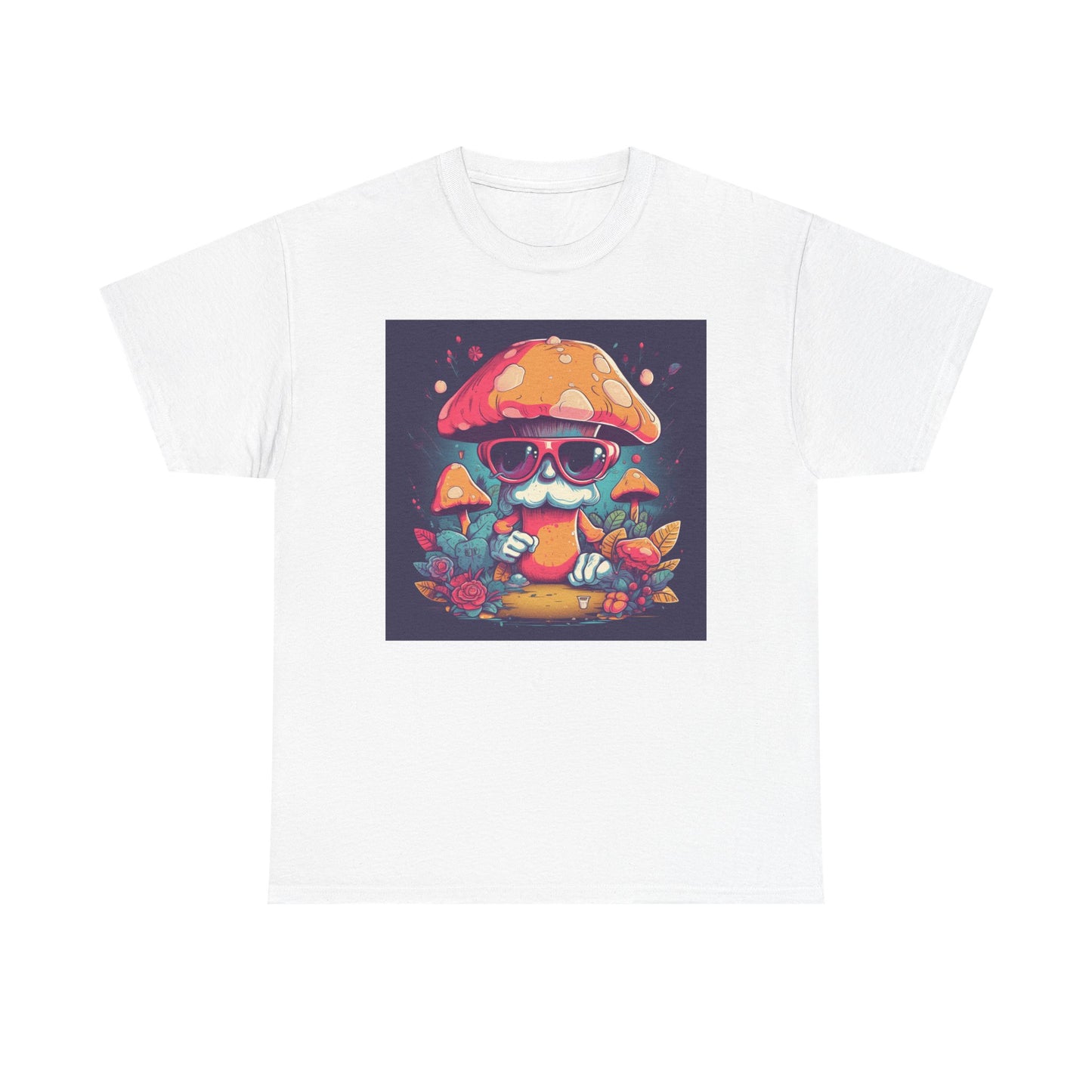 Cool Mushroom Graphic Tee, Retro T-Shirt, Unique Gift for Nature Lovers, Eco-Friendly Apparel, Perfect for Parties and Festivals