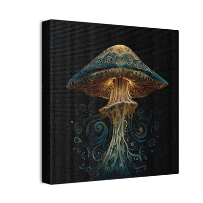 Swirl -Mushroom Canvas Art,