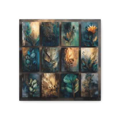 Natures Blue Green Series #2 -Botanical Wall Art, Nature-Inspired Home Décor, Eco-Friendly Canvas Print, Greenery Art Piece, Living Room Wall Hanging
