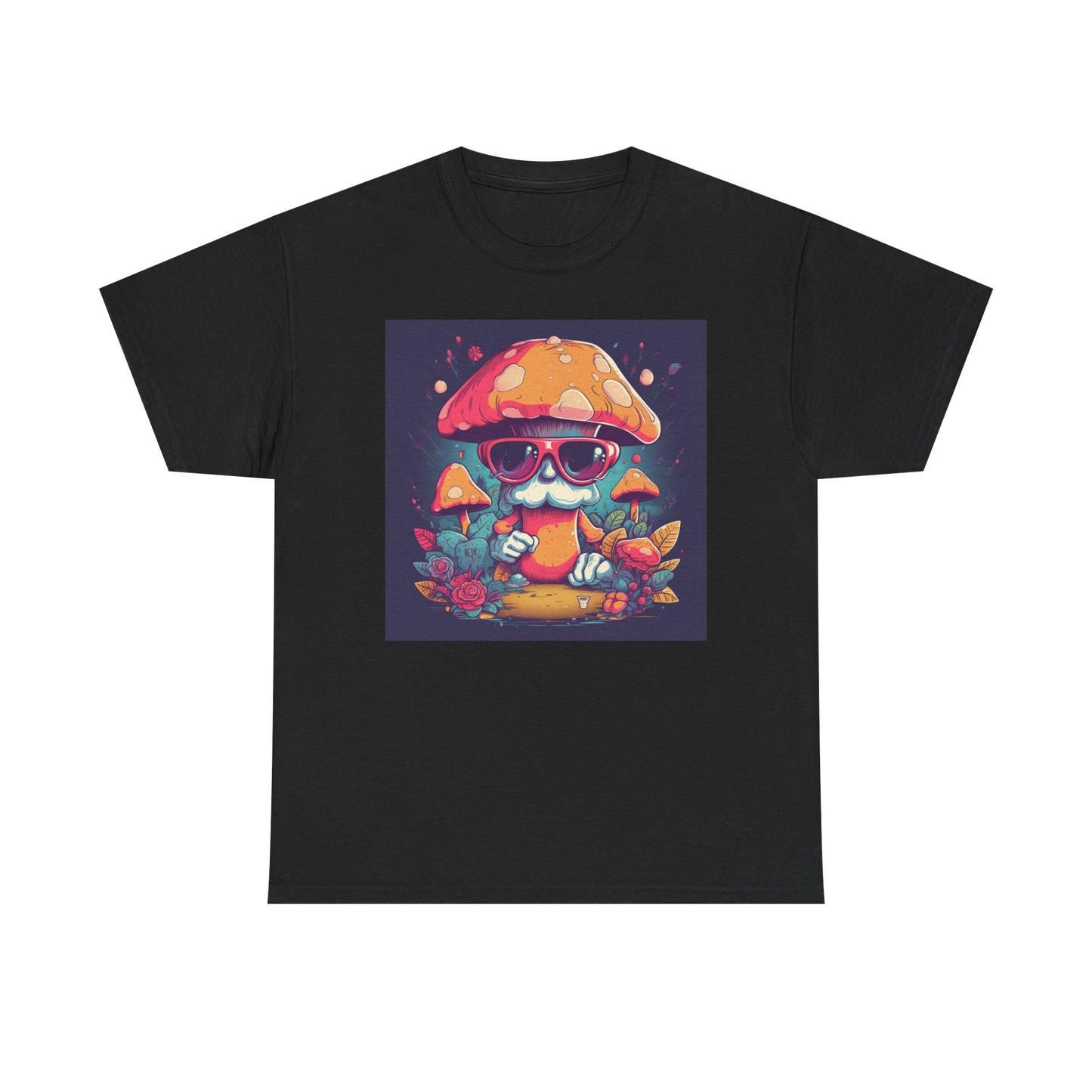 Cool Mushroom Graphic Tee, Retro T-Shirt, Unique Gift for Nature Lovers, Eco-Friendly Apparel, Perfect for Parties and Festivals