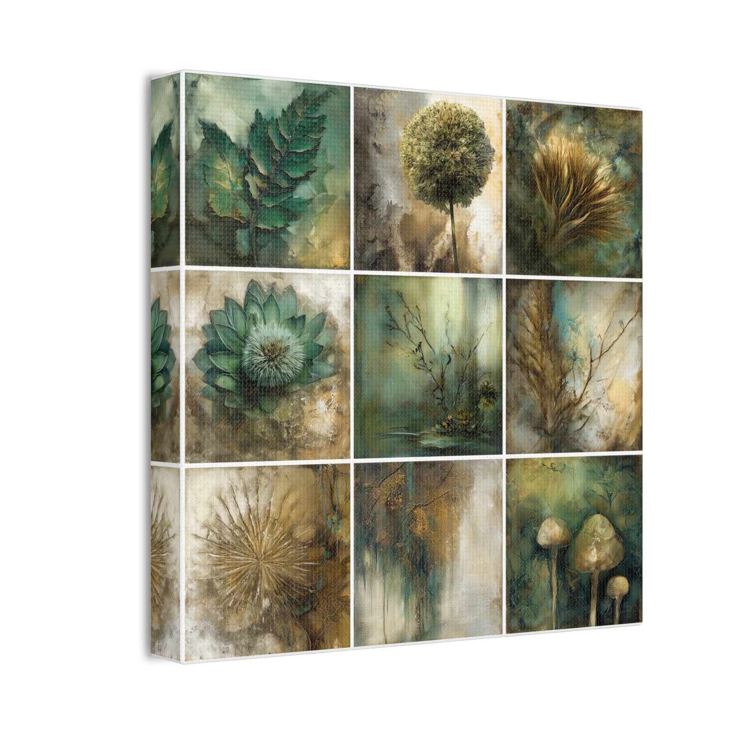 Natures Green Series #2 -Artistic Nature Canvas Wall Art, Plant Decor, Botanical Prints, Home Decor, Eco-Friendly Gift
