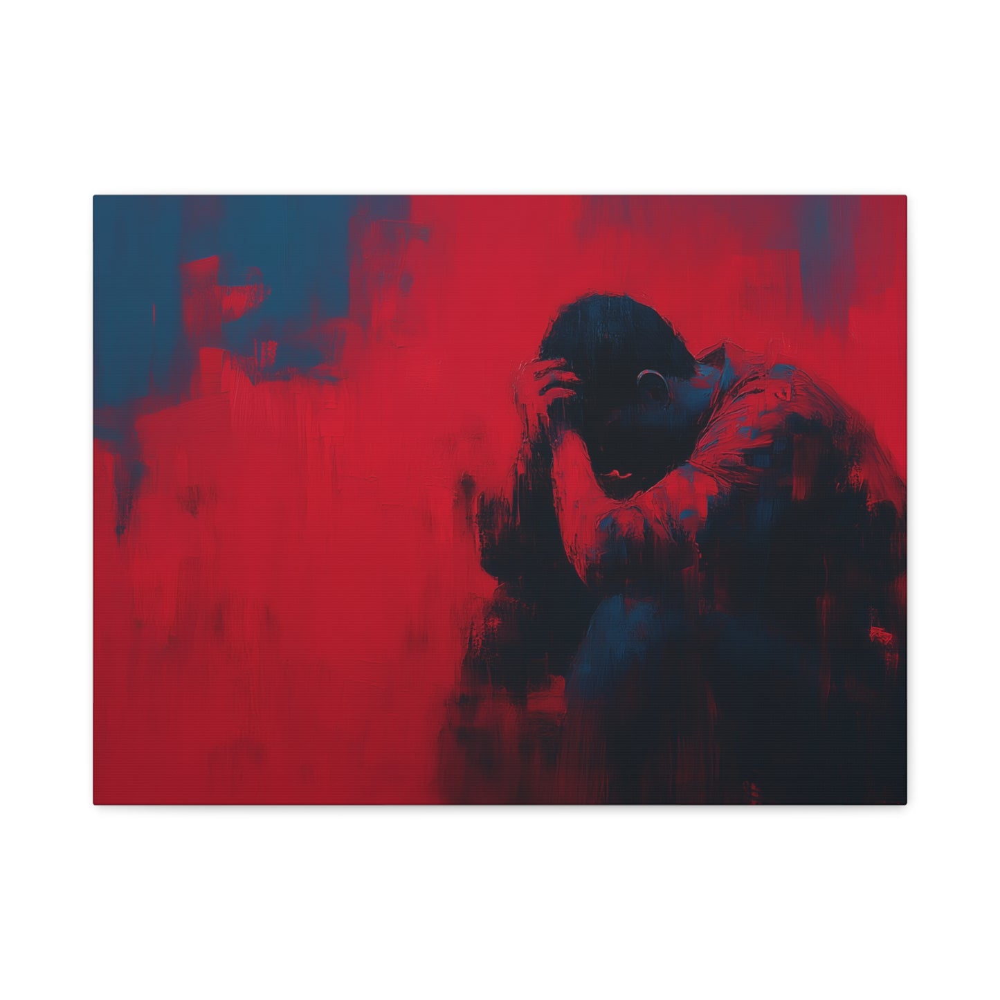 Heavy Load --Emotional Matte Canvas Art, Modern Abstract Wall Decor, Minimalist Canvas Print