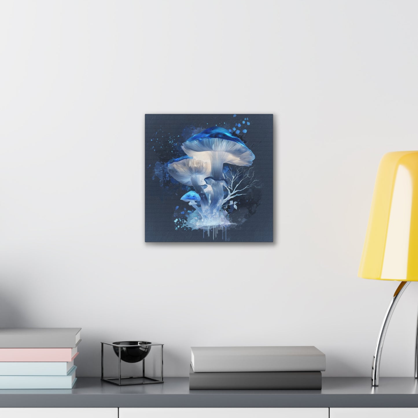 Fruiting Body Light -Mushroom Canvas Art, Stretched Wall Decor, Bohemian Home Decor, Psychedelic Wall Art, Nature-Inspired Art