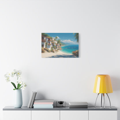 Sea Side -Coastal Serenity Canvas Print, Beach Decor, Wall Art for Home, Gift for Beach Lovers