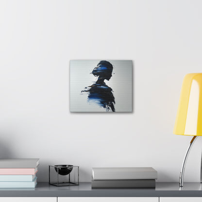 Silhouette of Beauty -Stylish Abstract Canvas Art Print, Modern Home Decor, Wall Art, Chic Living Room Accent, Unique Gift Idea