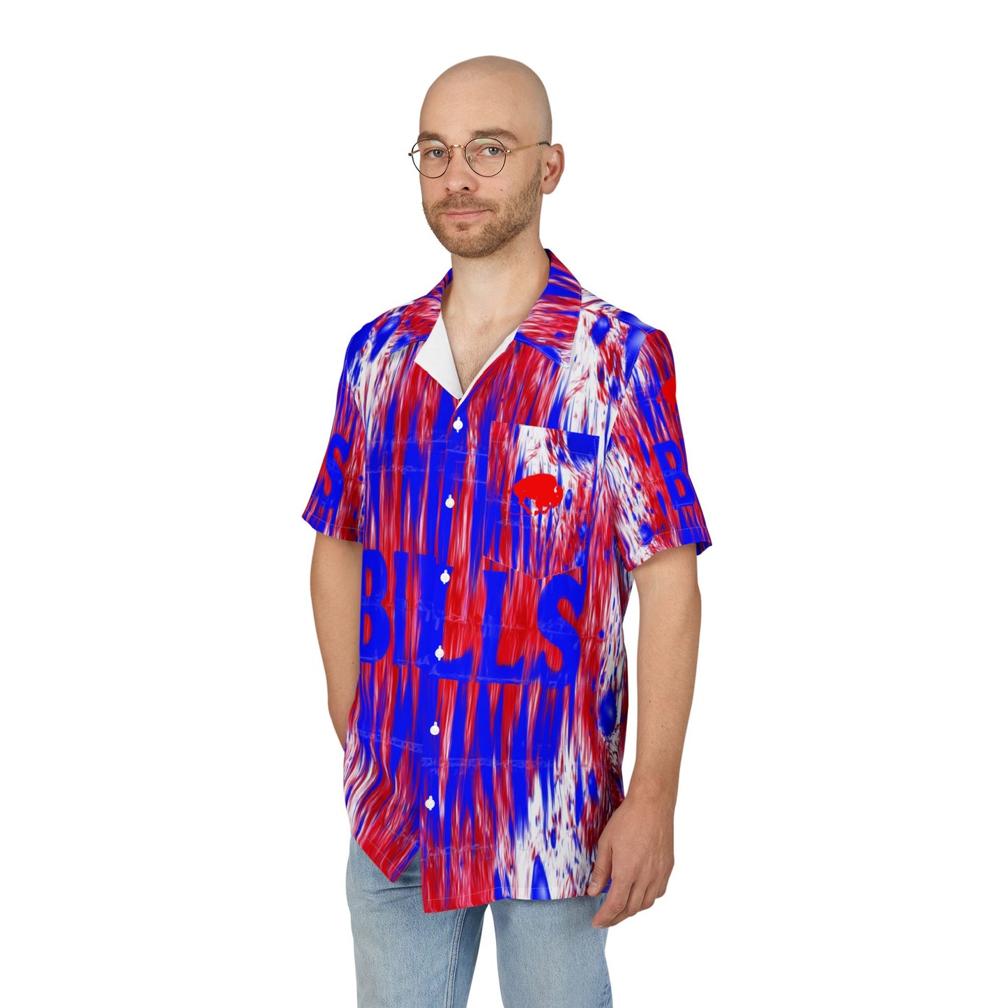 BILL ZEBRA TIE DYE -Vibrant Hawaiian Button-Down Shirt, Summerwear, Beach Shirt, Vacation Outfit, Pool Party Top, Fun Casual Wear