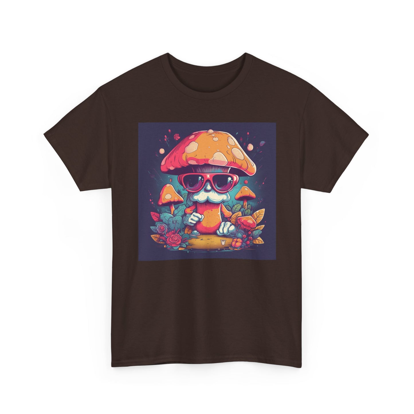 Cool Mushroom Graphic Tee, Retro T-Shirt, Unique Gift for Nature Lovers, Eco-Friendly Apparel, Perfect for Parties and Festivals