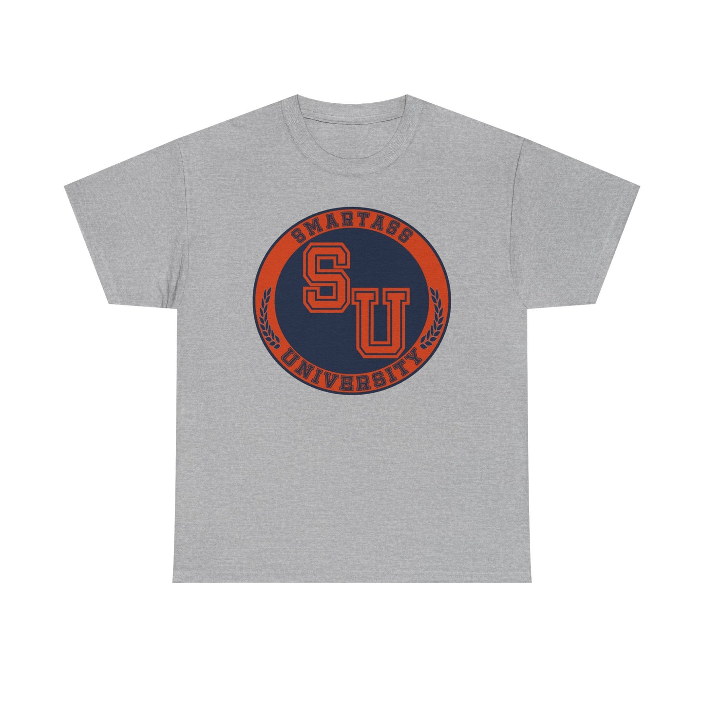 Unisex Heavy Cotton Tee with SU University Design | College Apparel, Graphic Tee, Gift for Students, Campus Wear, Casual Fashion