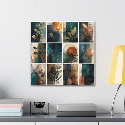 Natures Green Series #7 -Botanical Wall Art, Nature-Inspired Home Décor, Eco-Friendly Canvas Print, Greenery Art Piece, Living Room Wall Hanging