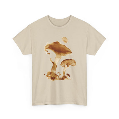 Artistic Spore Print Mushroom Graphic Tee, Unisex Heavy Cotton T-Shirt, Stylish Casual Wear, Eco-Friendly Gift, Nature Lover Apparel
