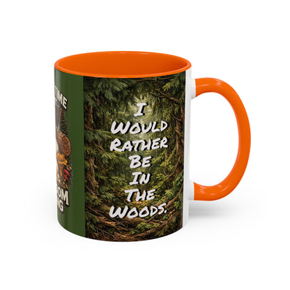"My Spore Time Is Spent Mushroom Hunting" #2 Accent Coffee Mug (11/15oz)