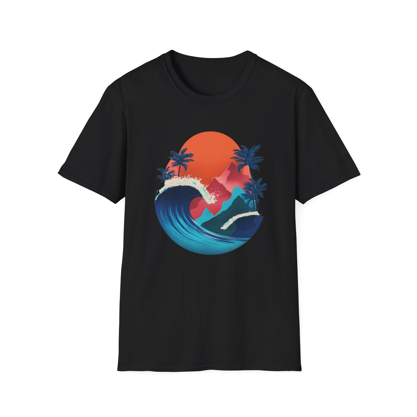 Surf Sunset T-Shirt — Tropical Wave Palm Beach Graphic Tee