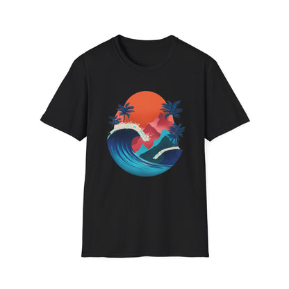 Surf Sunset T-Shirt — Tropical Wave Palm Beach Graphic Tee