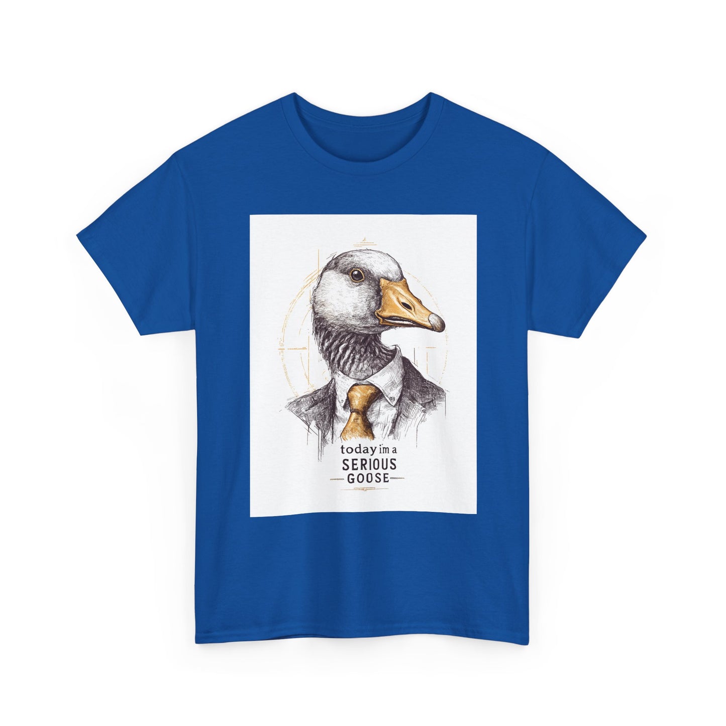 Serious Goose T-Shirt | Funny Animal Tee, Quirky Graphic Tee, Gift for Animal Lovers, Casual Wear, Unique Birthday Gift