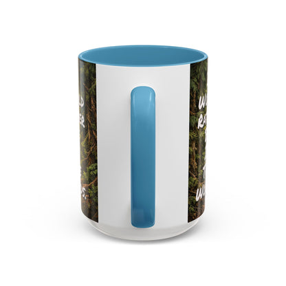"My Spore Time Is Spent Mushroom Hunting" #2 Accent Coffee Mug (11/15oz)