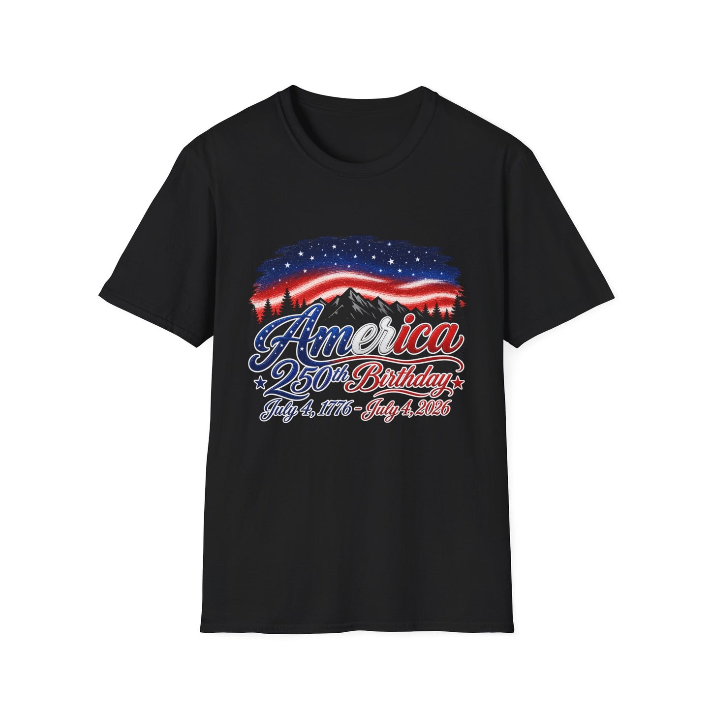 America 250 Birthday T-Shirt – July 4, 1776–2026 Patriotic Independence Day Tee