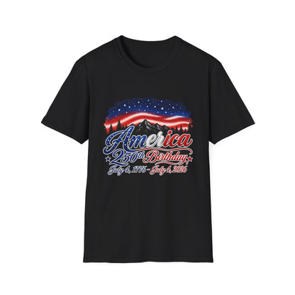 America 250 Birthday T-Shirt – July 4, 1776–2026 Patriotic Independence Day Tee