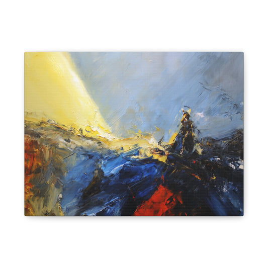 Path Revealed --Abstract Landscape Canvas Art, Colorful Wall Decor, Home Wall Art, Modern Art Print.