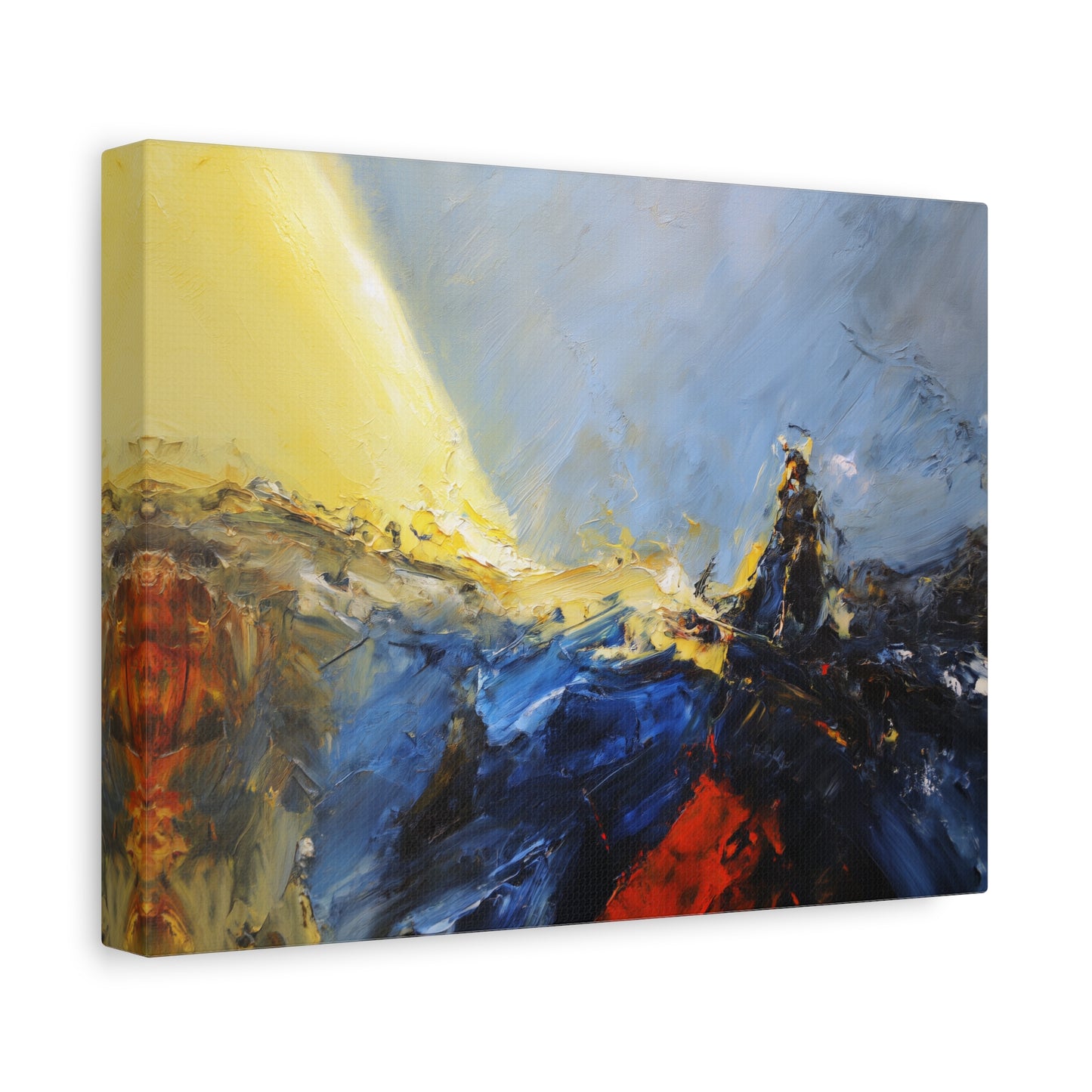 Path Revealed --Abstract Landscape Canvas Art, Colorful Wall Decor, Home Wall Art, Modern Art Print.