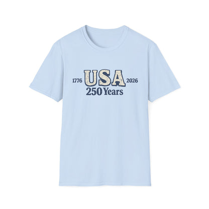 USA 250 Years T-Shirt — 1776–2026 Bicentennial Celebration Tee