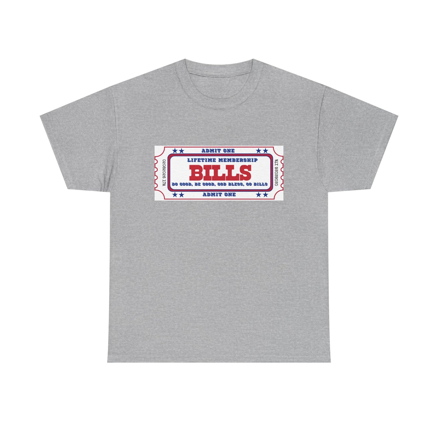 BILL Lifetime Membership - Retro Ticket Style Tee, Vintage Graphic T-Shirt, Casual Outing Shirt, Gift for Friends, Concert, Sports Event Apparel