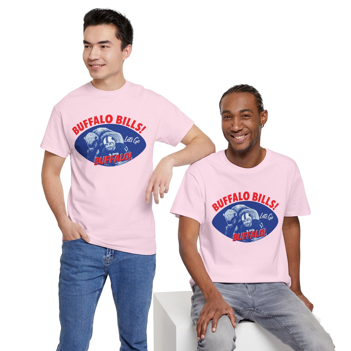 What is Old is New Again Buffalo Bills Tee -Heavy Cotton Tee, unisex sports shirt, fan apparel, game day shirt, gift for football lovers, team pride clothing