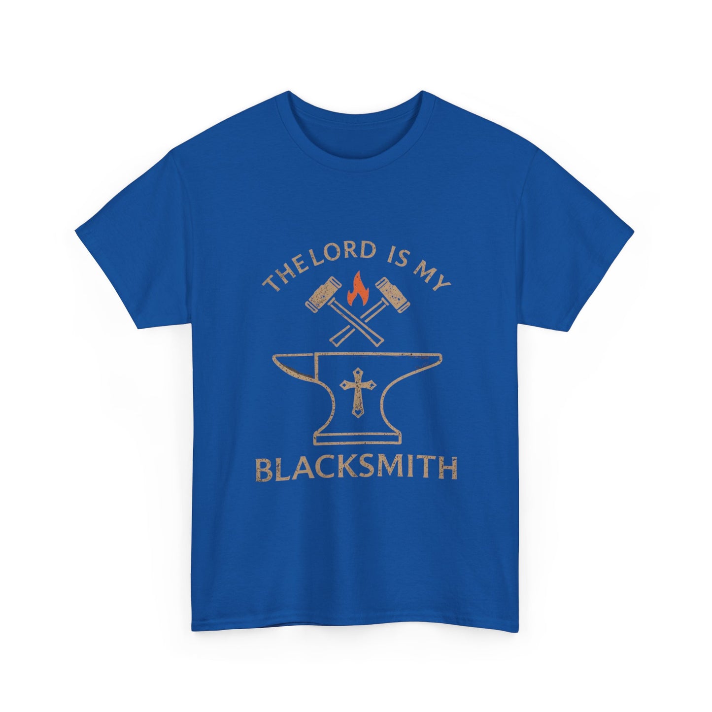 Christian Blacksmith T‑Shirt — "The Lord Is My Blacksmith" Faith Tradesman Tee