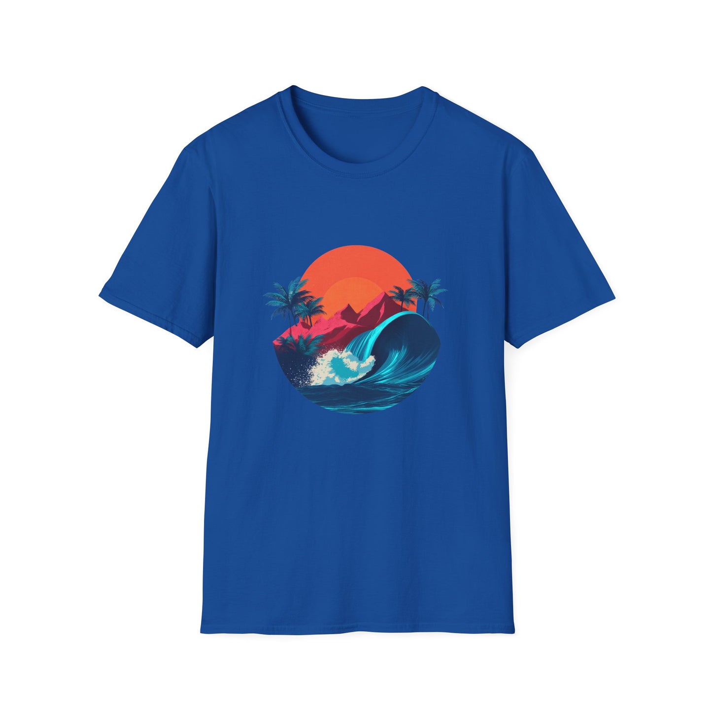 Sunset Surf T-Shirt — Retro Beach Wave Graphic Tee