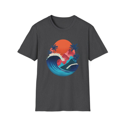 Surf Sunset T-Shirt — Tropical Wave Palm Beach Graphic Tee