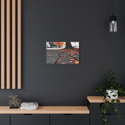 Autumn's Requiem: Fallen Maple Fragments, Grayscale Urban Decay--1aceswild.myshopify.com