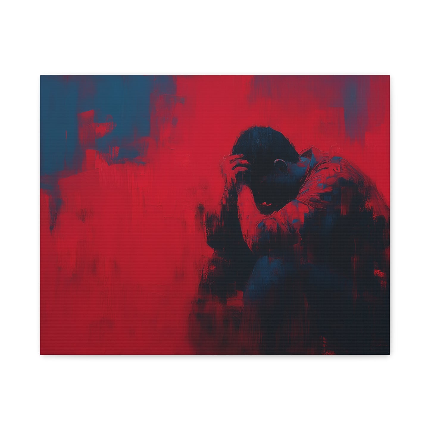 Heavy Load --Emotional Matte Canvas Art, Modern Abstract Wall Decor, Minimalist Canvas Print