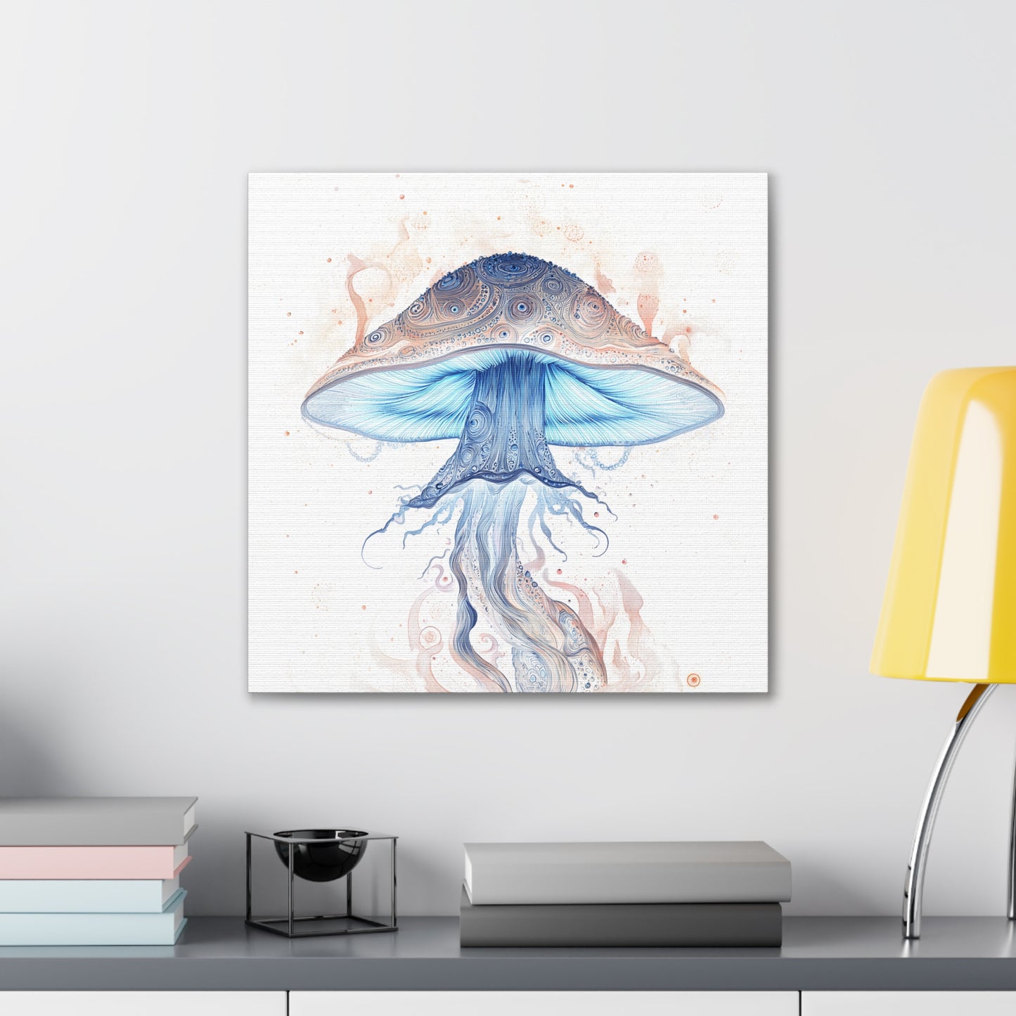 Daylight -Mushroom Canvas Art, Stretched Wall Decor, Bohemian Home Decor, Psychedelic Wall Art, Nature-Inspired Art