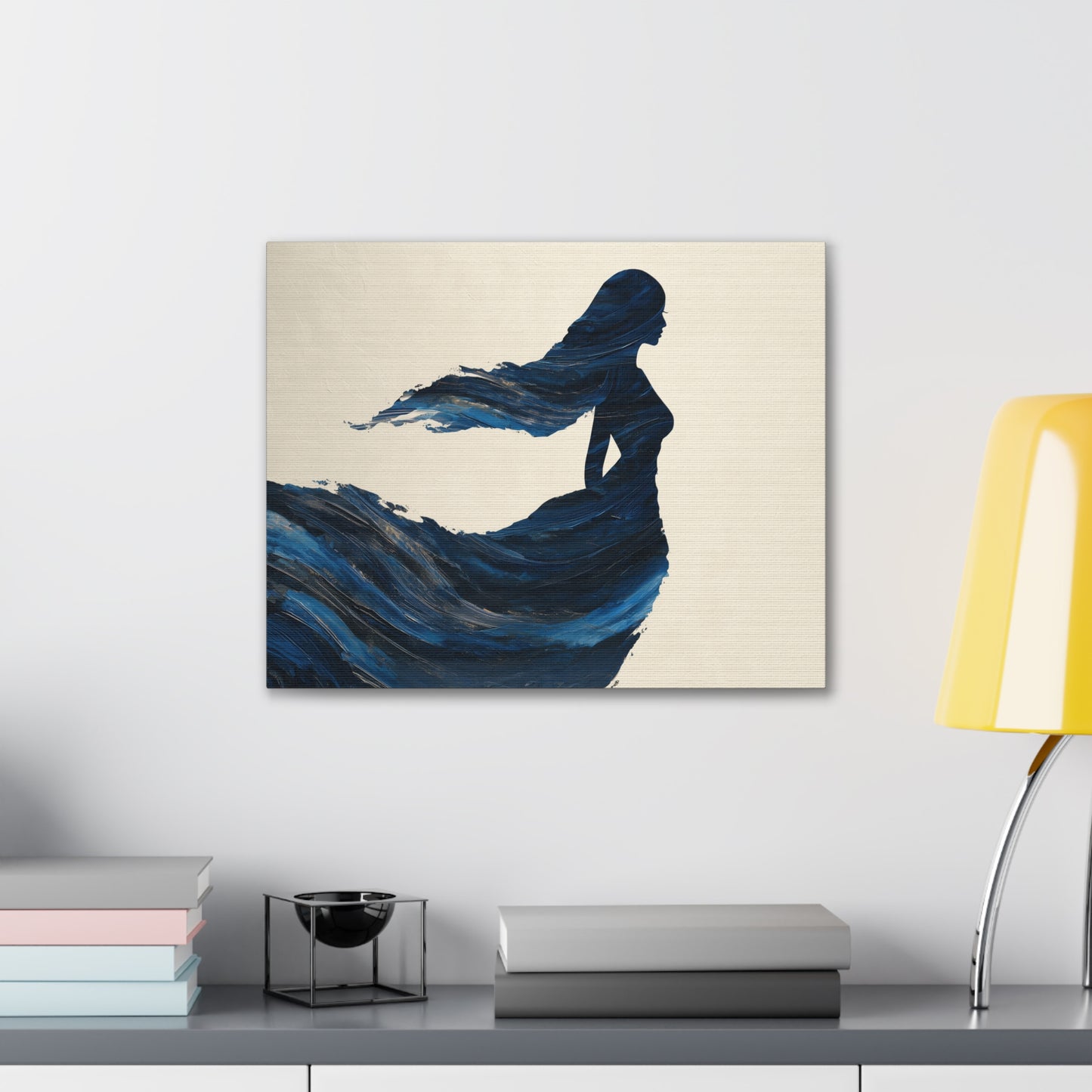 Waters Within -Elegant Wave Canvas Art, Boho Wall Decor, Ocean Themed Artwork, Gift for Her, Home Decor, Beach House Decoration