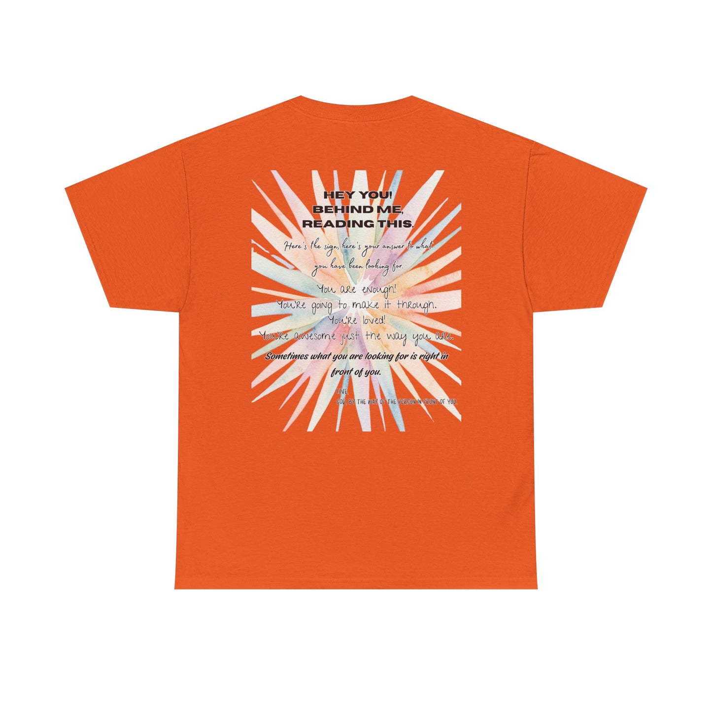 Here's Your Answer (colorful sunburst, motivational verse)