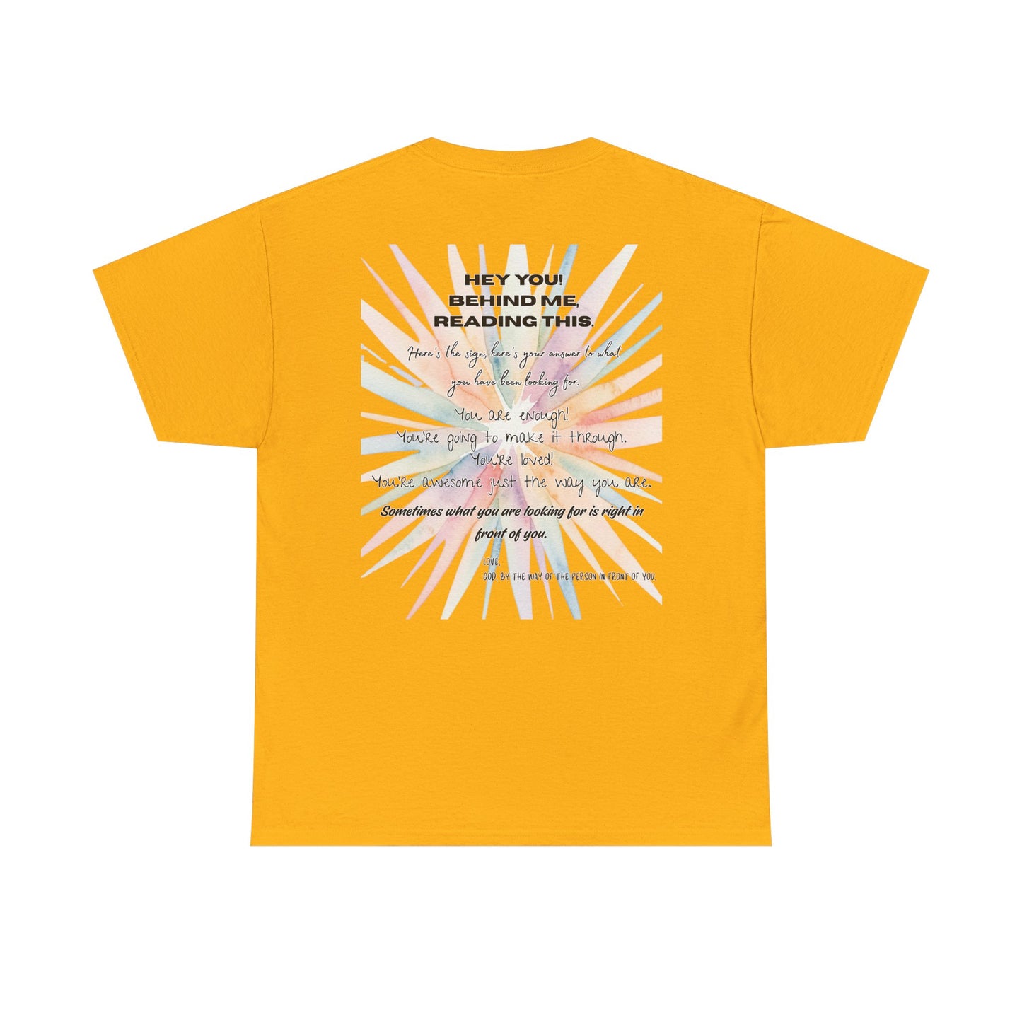 Here's Your Answer (colorful sunburst, motivational verse)