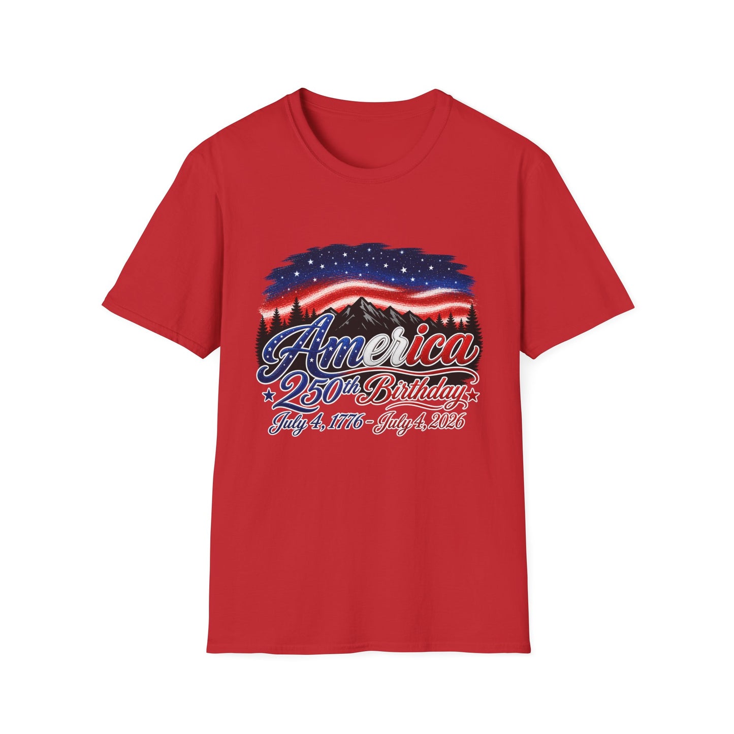 America 250 Birthday T-Shirt – July 4, 1776–2026 Patriotic Independence Day Tee