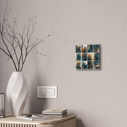 Blue Green Series #5 -Botanical Wall Art, Nature-Inspired Home Décor, Eco-Friendly Canvas Print, Greenery Art Piece, Living Room Wall Hanging