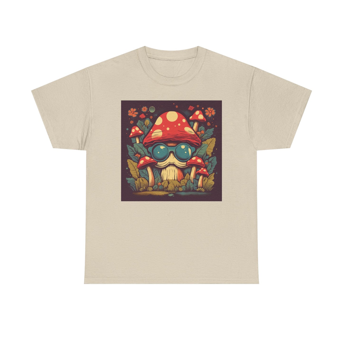 Mystical Mushroom Unisex Heavy Cotton Tee - Stylish Graphic T-Shirt for Nature Lovers, Boho Fashion, Gift for Friends, Festival [...]