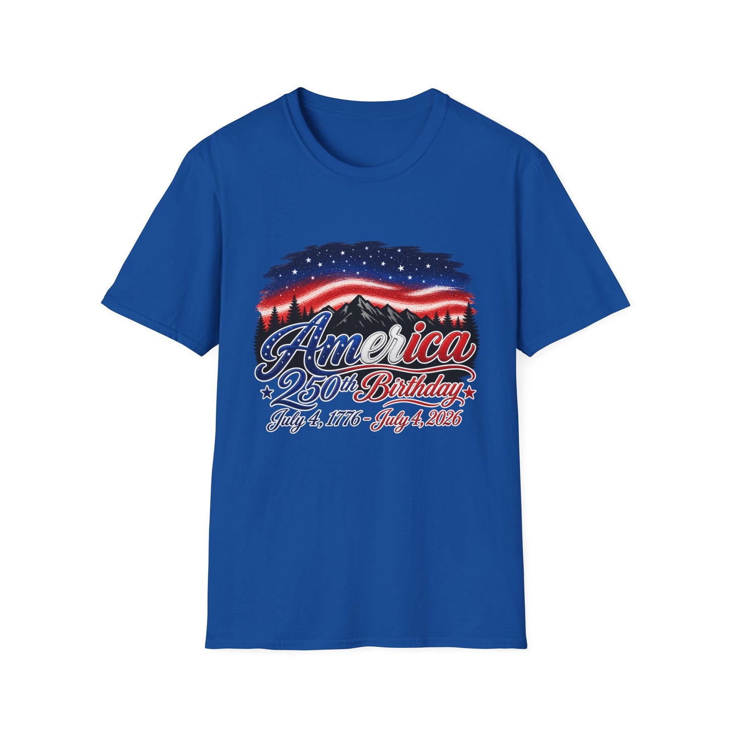 America 250 Birthday T-Shirt – July 4, 1776–2026 Patriotic Independence Day Tee