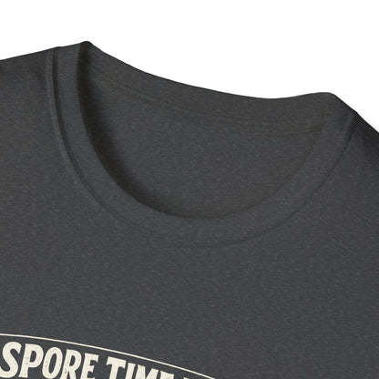 Mushroom Hunting T-Shirt — "My Spore Time Is Spent" For Foragers & Nature Lovers
