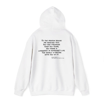 Better World - Inspirational Quote Hoodie — "You Are Stronger Than You Think" Back Print