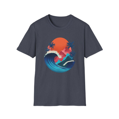 Surf Sunset T-Shirt — Tropical Wave Palm Beach Graphic Tee