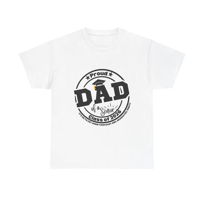 Senior Dad -Class of 2026 Graduation Tee, Unisex Heavy Cotton Shirt, Senior T-Shirt, Personalized Graduation Gift, Class Reunion Apparel, 2026 [...]