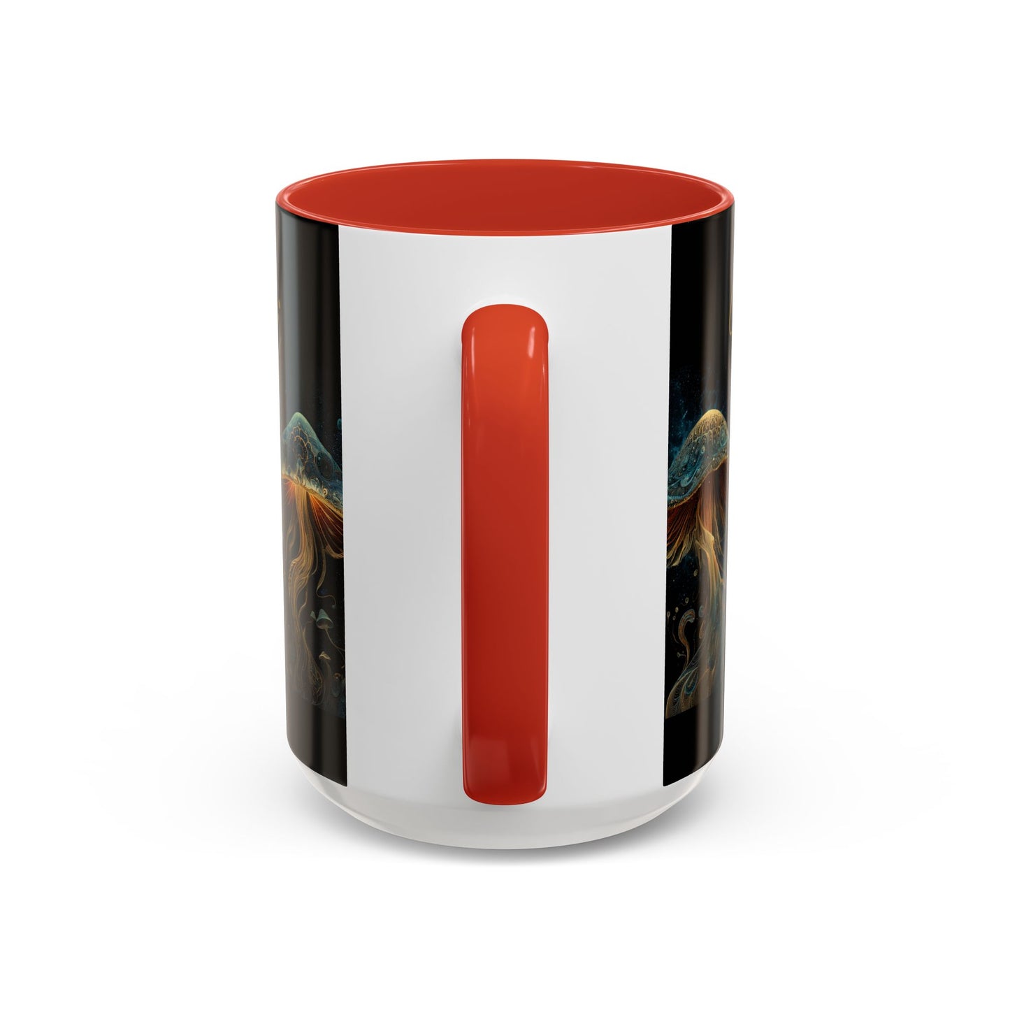 Dark Fantastic Fungi Coffee Mug - Magical Ocean Mushroom Art (11/15oz)