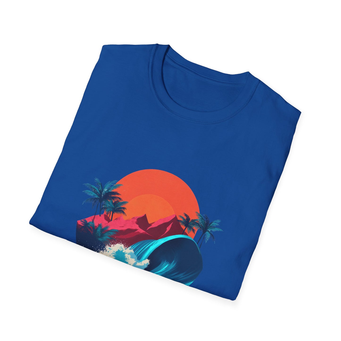 Sunset Surf T-Shirt — Retro Beach Wave Graphic Tee