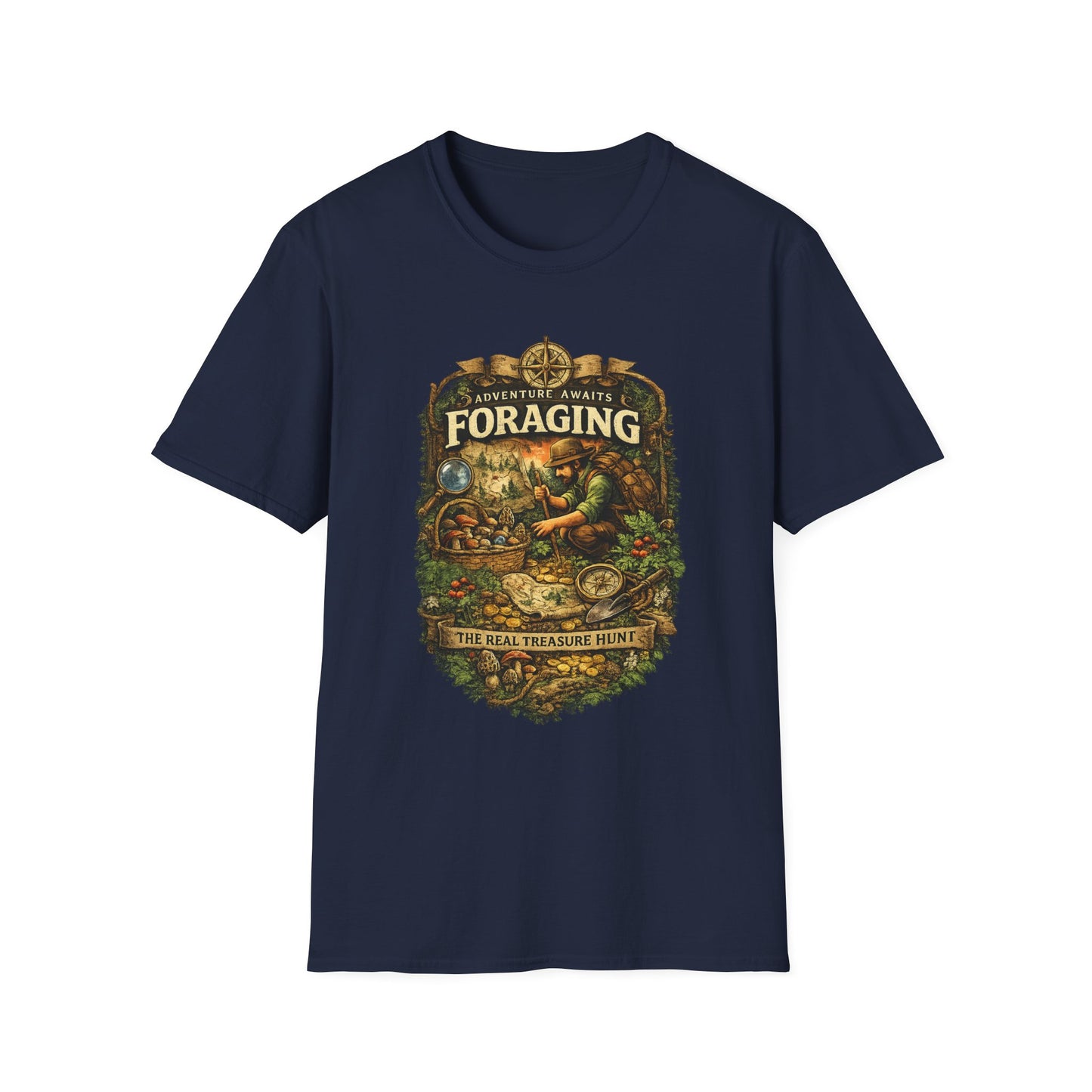 Foraging T-Shirt – 'Foraging: The Real Treasure Hunt' Outdoor Nature Tee