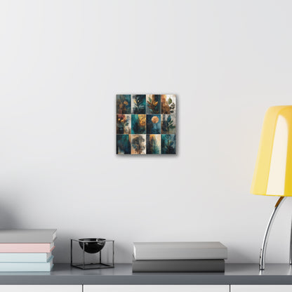 Natures Blue Green Series #6 -Botanical Wall Art, Nature-Inspired Home Décor, Eco-Friendly Canvas Print, Greenery Art Piece, Living Room Wall Hanging
